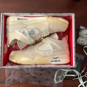 OFF WHITE JORDAN RETRO 4’s
